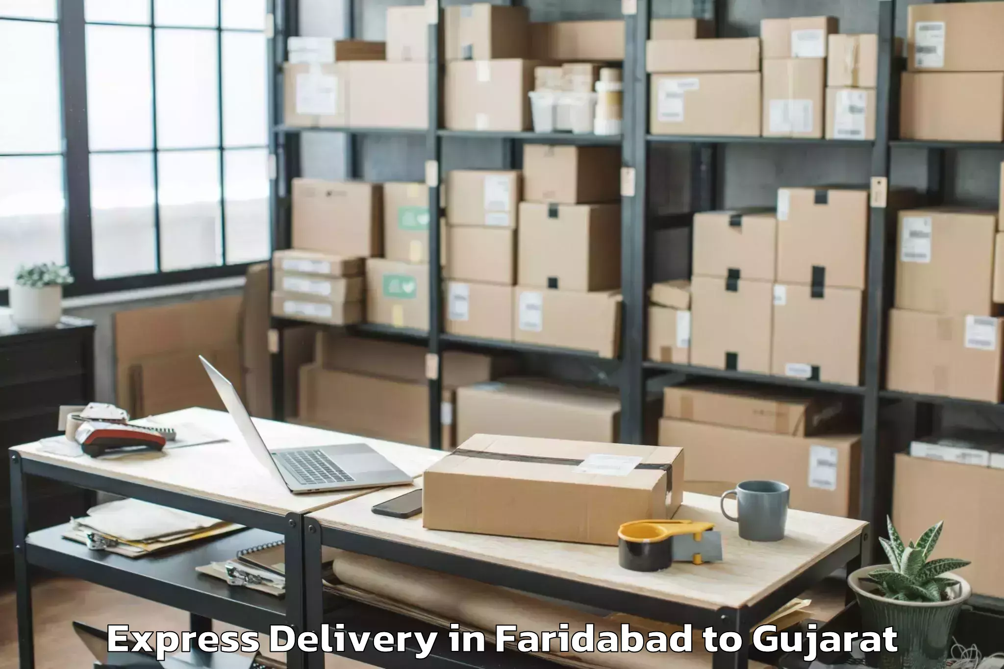 Expert Faridabad to Rk University Rajkot Express Delivery